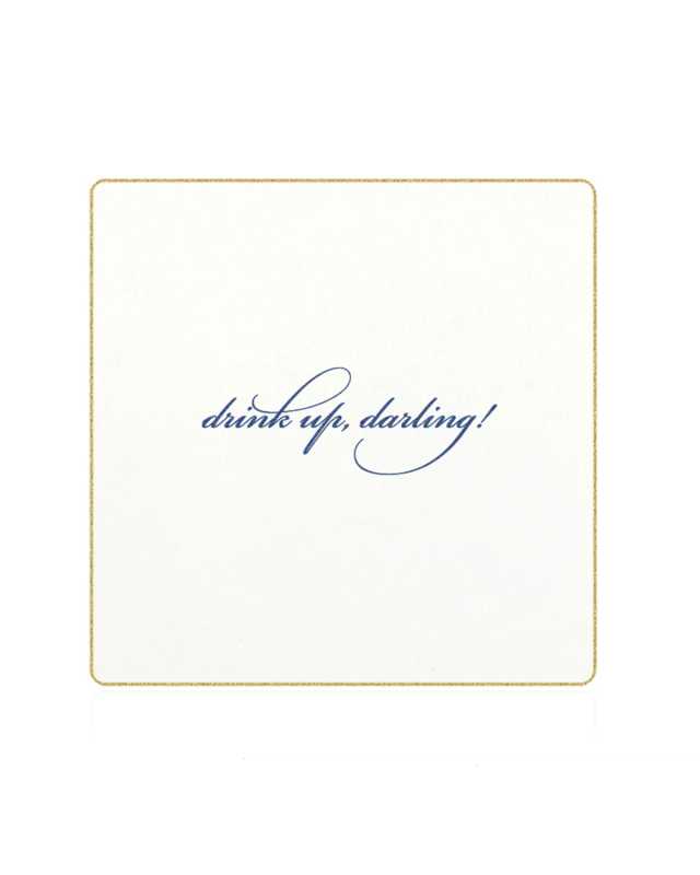 Drink Up, Darling Coasters, Set of 18